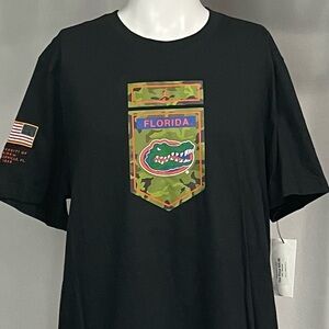 New XL New Air Jordan Florida Gators Black Shortsleeved USA Flag Tshirt